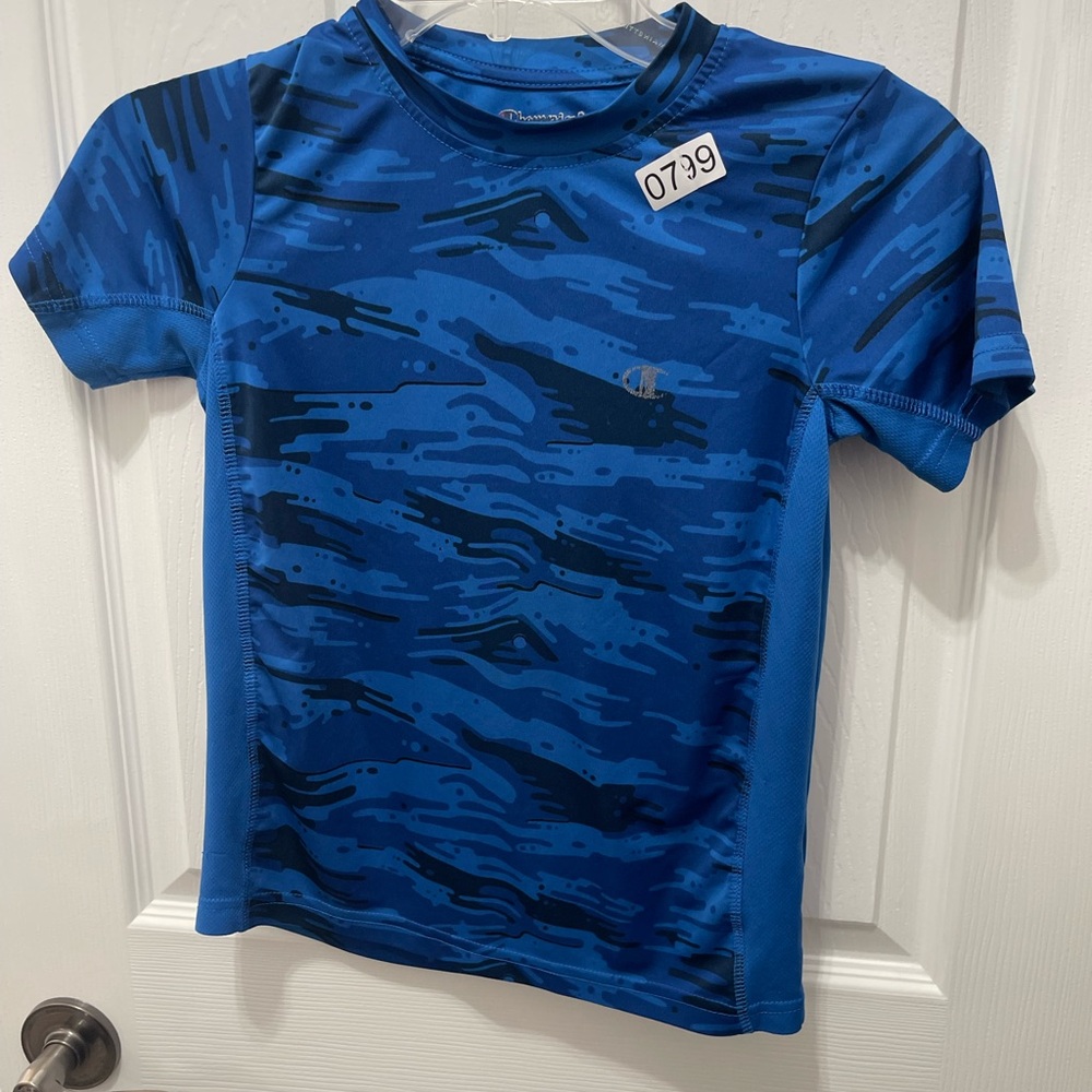 Champion  boys, short sleeve T-shirt 7/8 blue